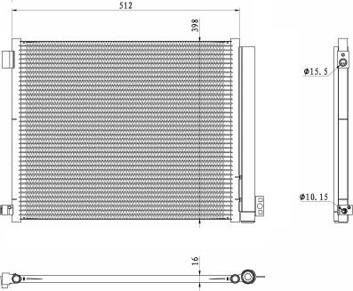 NRF 350469 - Kondenser, kondisioner furqanavto.az