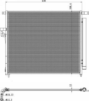 NRF 350425 - Kondenser, kondisioner furqanavto.az