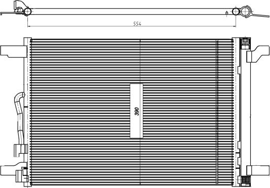 NRF 350509 - Kondenser, kondisioner furqanavto.az