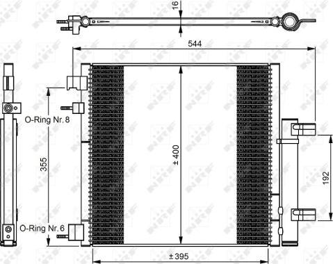 NRF 350048 - Kondenser, kondisioner furqanavto.az