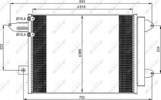 NRF 350070 - Kondenser, kondisioner furqanavto.az