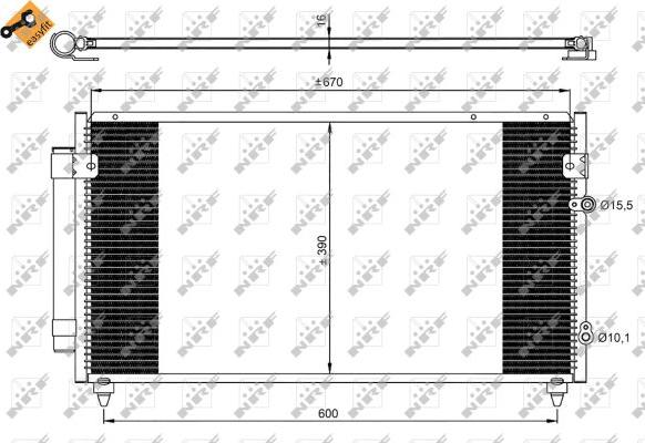 NRF 350072 - Kondenser, kondisioner furqanavto.az