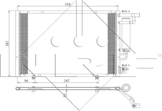 NRF 350396 - Kondenser, kondisioner furqanavto.az