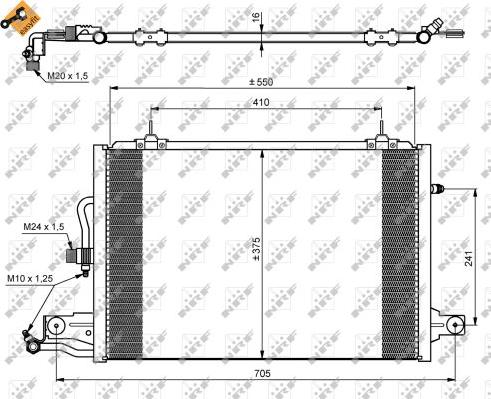 NRF 35031 - Kondenser, kondisioner furqanavto.az