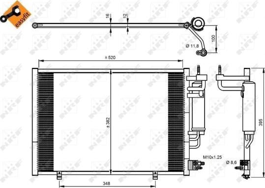 NRF 350205 - Kondenser, kondisioner furqanavto.az