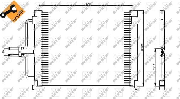 NRF 35162 - Kondenser, kondisioner furqanavto.az