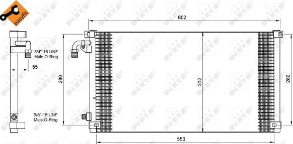 NRF 35103 - Kondenser, kondisioner furqanavto.az