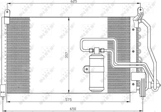 NRF 35134 - Kondenser, kondisioner furqanavto.az