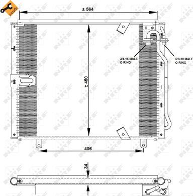 NRF 35132 - Kondenser, kondisioner furqanavto.az