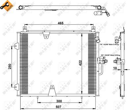 NRF 35129 - Kondenser, kondisioner furqanavto.az