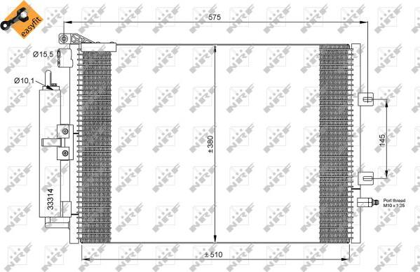 NRF 35897 - Kondenser, kondisioner furqanavto.az