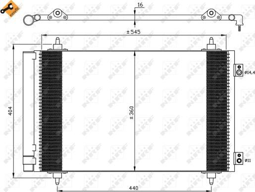 NRF 35844 - Kondenser, kondisioner furqanavto.az