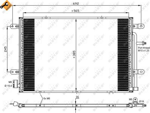 NRF 35841 - Kondenser, kondisioner furqanavto.az