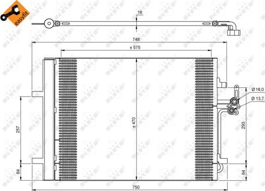 NRF 35850 - Kondenser, kondisioner furqanavto.az