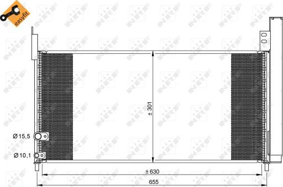 NRF 35863 - Kondenser, kondisioner furqanavto.az