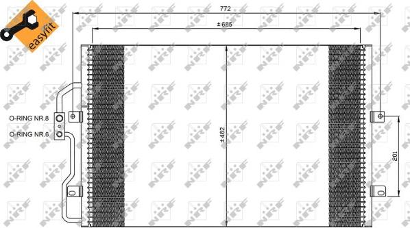 NRF 35802 - Kondenser, kondisioner furqanavto.az