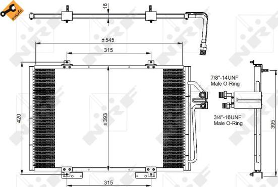 NRF 35815 - Kondenser, kondisioner furqanavto.az