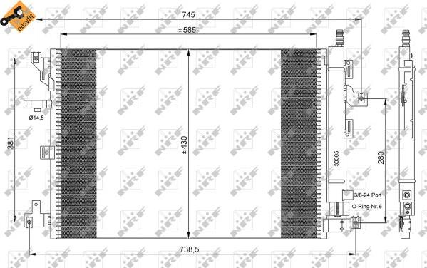 NRF 35889 - Kondenser, kondisioner furqanavto.az