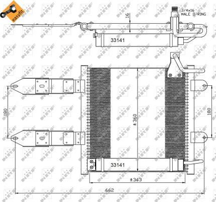 NRF 35367 - Kondenser, kondisioner furqanavto.az