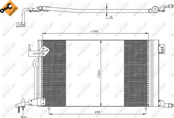 NRF 35304 - Kondenser, kondisioner furqanavto.az