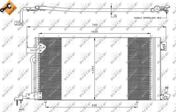 NRF 35303 - Kondenser, kondisioner furqanavto.az