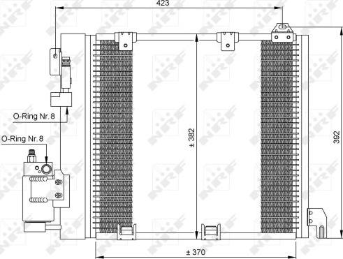 NRF 35302 - Kondenser, kondisioner furqanavto.az