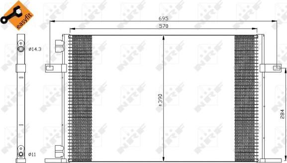 NRF 35311 - Kondenser, kondisioner furqanavto.az