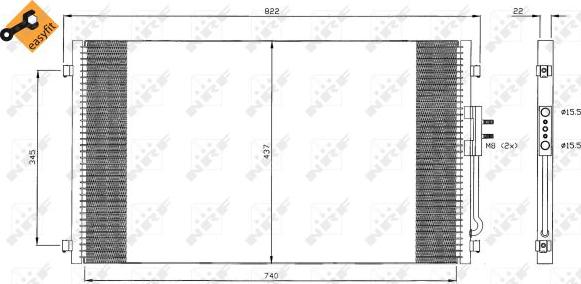 NRF 35383 - Kondenser, kondisioner furqanavto.az