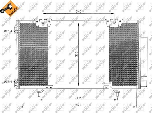 NRF 35337 - Kondenser, kondisioner furqanavto.az