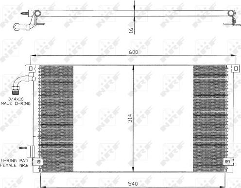 NRF 35328 - Kondenser, kondisioner furqanavto.az