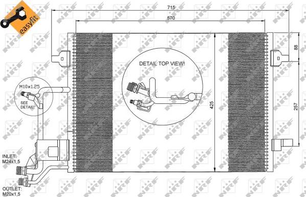 NRF 35291 - Kondenser, kondisioner furqanavto.az