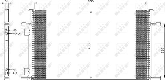 NRF 35298 - Kondenser, kondisioner furqanavto.az