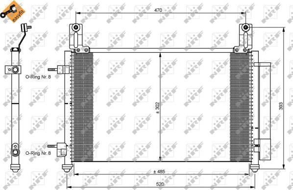 NRF  35796 - Kondenser, kondisioner furqanavto.az