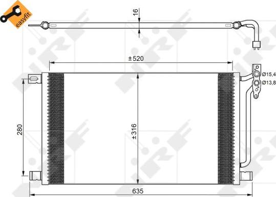 NRF 35748 - Kondenser, kondisioner furqanavto.az