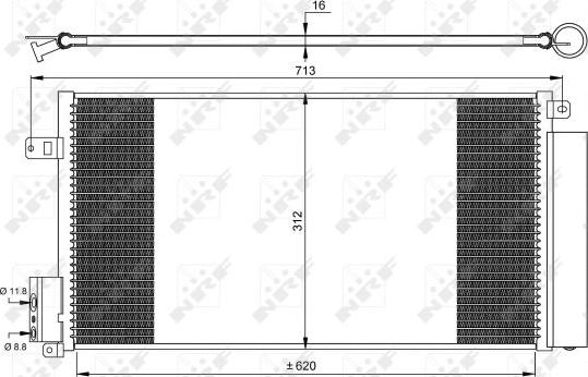 NRF 35750 - Kondenser, kondisioner furqanavto.az