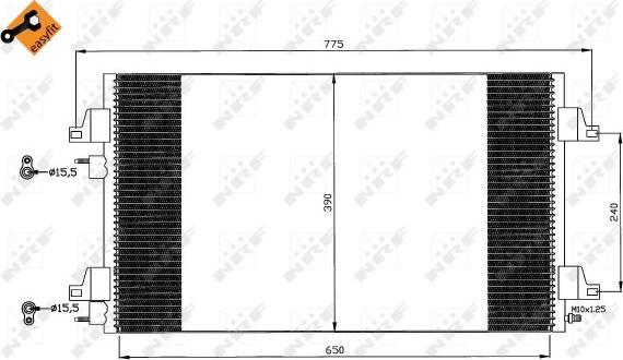 NRF 35760 - Kondenser, kondisioner furqanavto.az