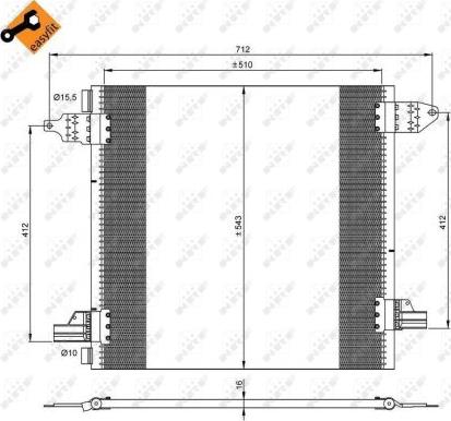 NRF 35702 - Kondenser, kondisioner furqanavto.az