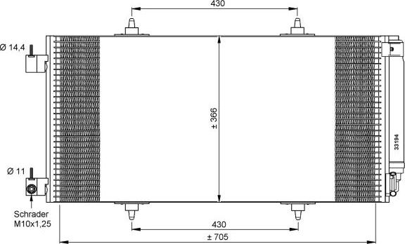 NRF 35786 - Kondenser, kondisioner furqanavto.az