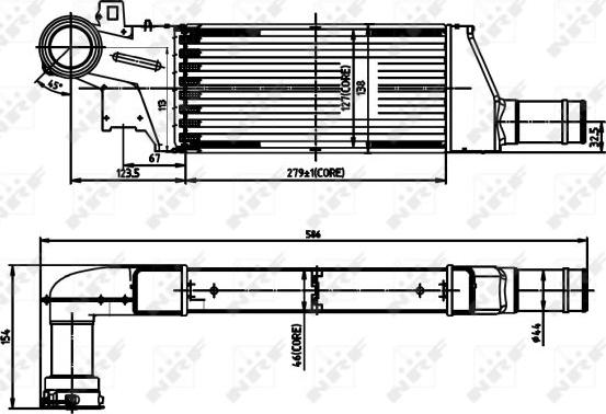 NRF 30903 - Intercooler, şarj cihazı furqanavto.az