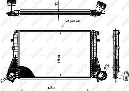 NRF 30454 - Intercooler, şarj cihazı furqanavto.az