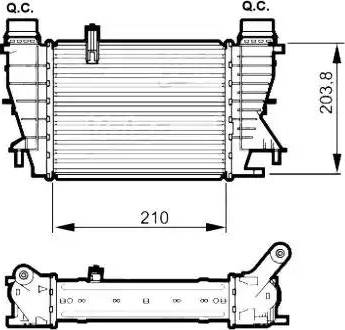 NRF 30520 - Intercooler, şarj cihazı furqanavto.az