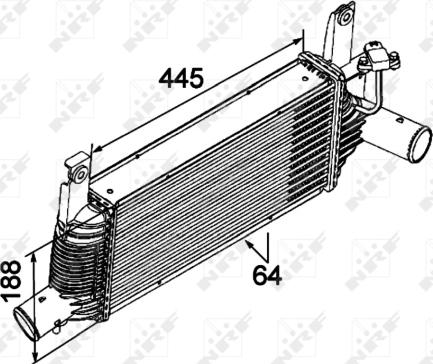 NRF 30527 - Intercooler, şarj cihazı furqanavto.az