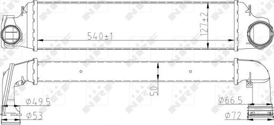 NRF 30154A - Intercooler, şarj cihazı furqanavto.az