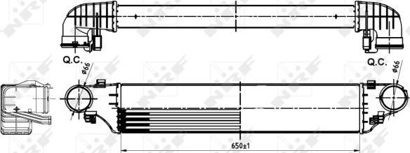 NRF 30164A - Intercooler, şarj cihazı furqanavto.az