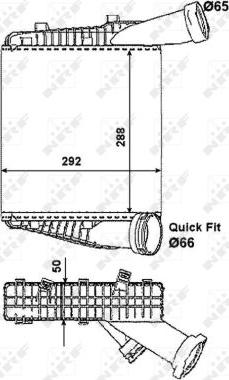 NRF 30178 - Intercooler, şarj cihazı furqanavto.az