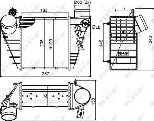 NRF 30847 - Intercooler, şarj cihazı furqanavto.az