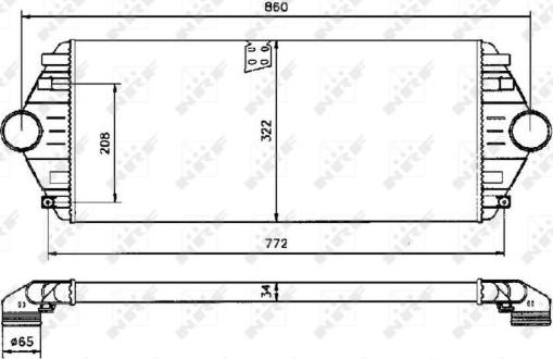 NRF 30803 - Intercooler, şarj cihazı furqanavto.az