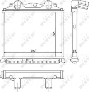 NRF 30203 - Intercooler, şarj cihazı furqanavto.az