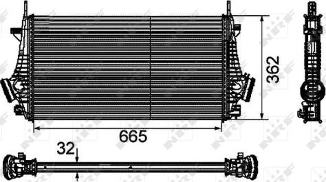 NRF 30796 - Intercooler, şarj cihazı furqanavto.az