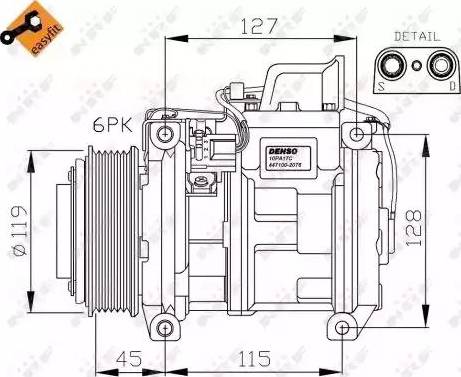 NRF 32453G - Kompressor, kondisioner furqanavto.az